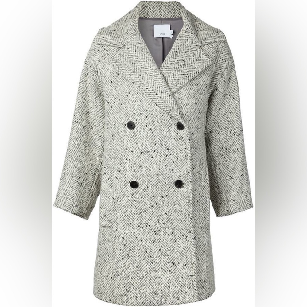 Vince Herringbone Wool Coat. Excellent condition. Only worn a few times. Size XS